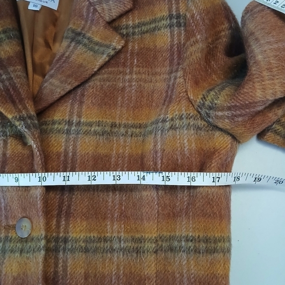 Vintage wool/mohair blend plaid blazer - Picture 7 of 10